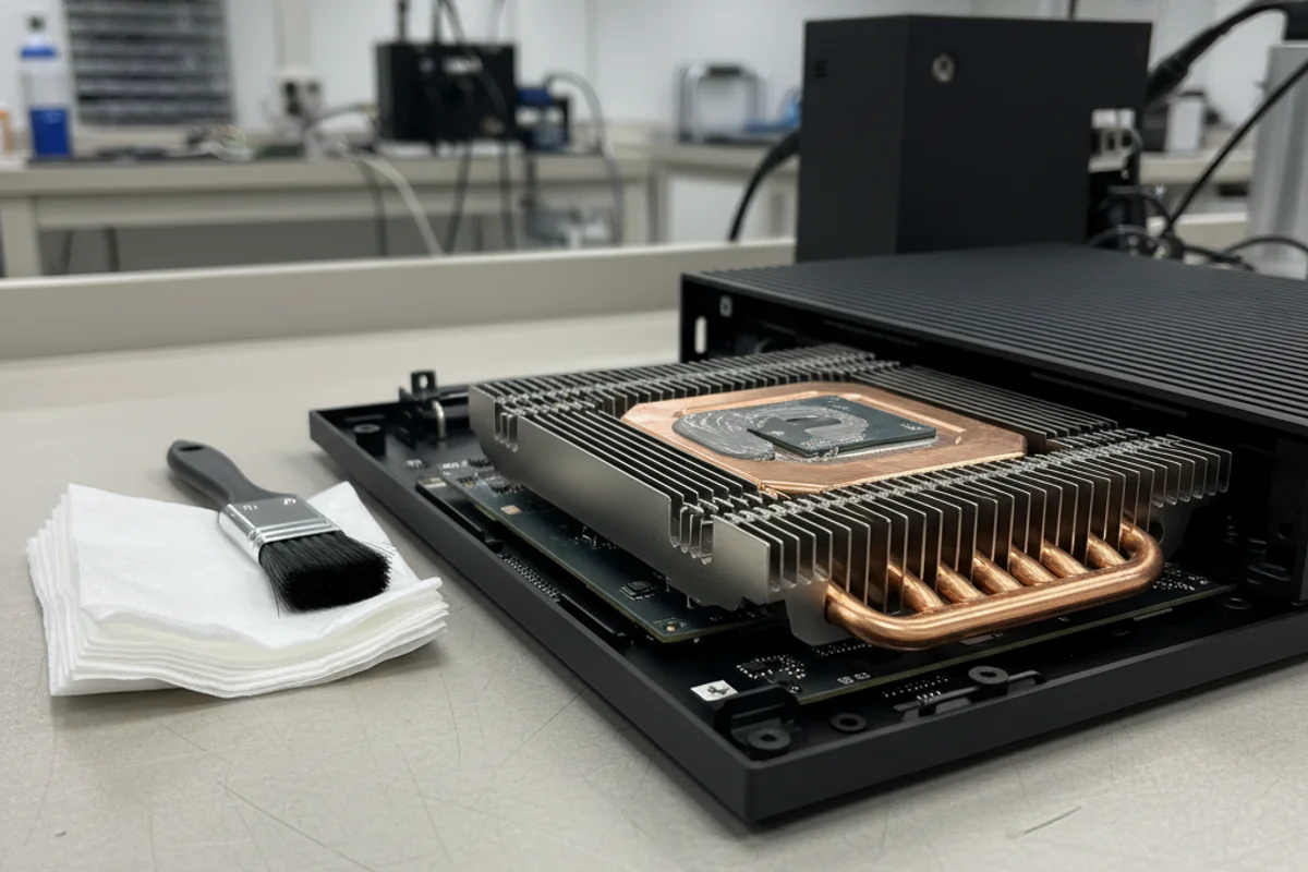 Réparation surchauffe & nettoyage console à Jonction - Réparation Ordinateurs Genève